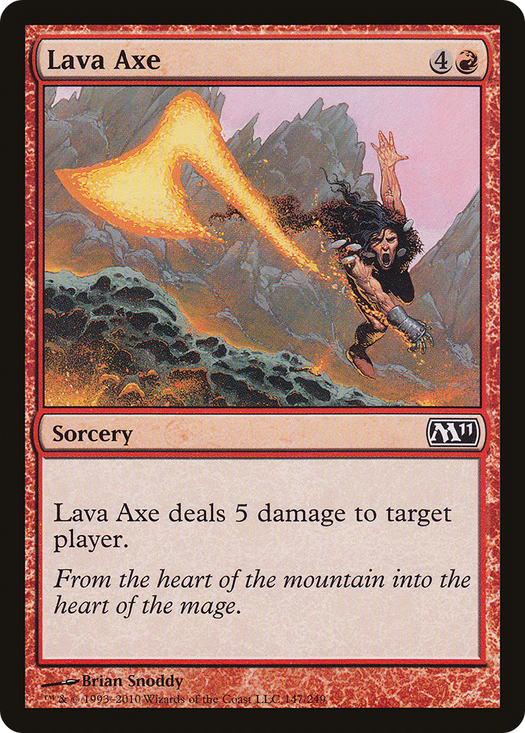 Lava Axe (M11-147) - Magic 2011 - Premium MTG Single from Wizards of the Coast - Just $0.25! Shop now at Game Crave Tournament Store