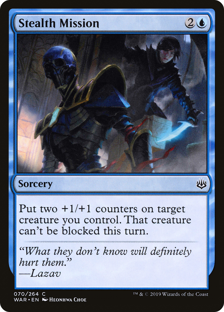 Stealth Mission (WAR-070) - War of the Spark Foil - Premium MTG Single from Wizards of the Coast - Just $0.08! Shop now at Game Crave Tournament Store