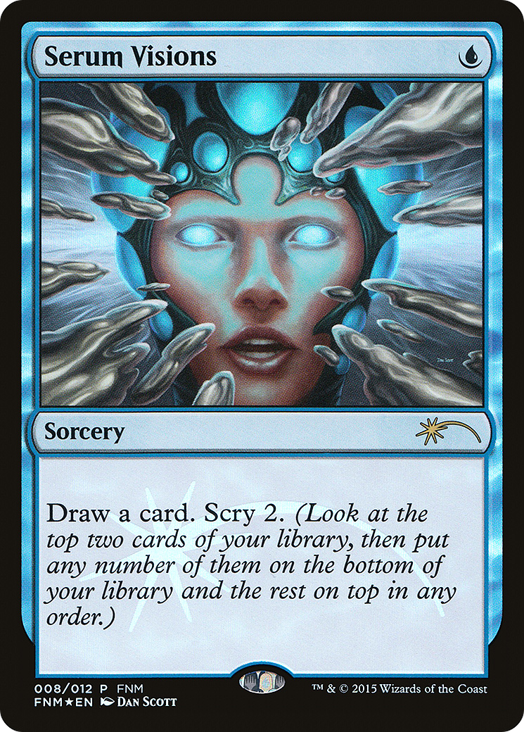 Serum Visions (F15-008) - Friday Night Magic 2015 Foil - Premium MTG Single from Wizards of the Coast - Just $0.22! Shop now at Game Crave Tournament Store