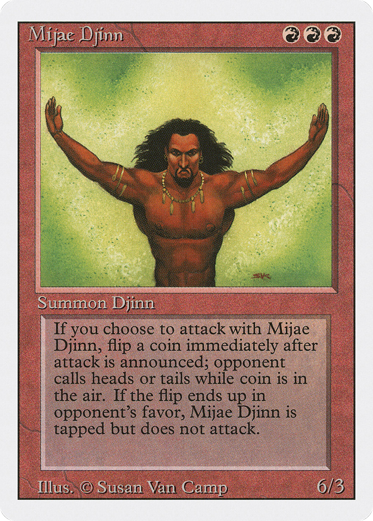 Mijae Djinn (3ED-166) - Revised Edition - Premium MTG Single from Wizards of the Coast - Just $0.92! Shop now at Game Crave Tournament Store