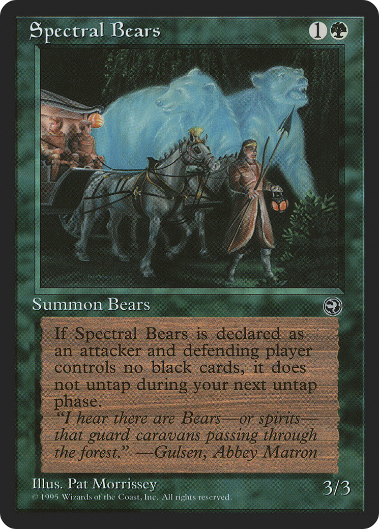 Spectral Bears (HML-098) - Homelands - Premium MTG Single from Wizards of the Coast - Just $0.08! Shop now at Game Crave Tournament Store