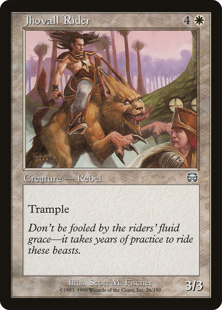 Jhovall Rider (MMQ-026) - Mercadian Masques Foil - Premium MTG Single from Wizards of the Coast - Just $0.24! Shop now at Game Crave Tournament Store