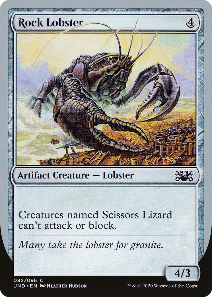 Rock Lobster (UND-082) - Unsanctioned - Premium MTG Single from Wizards of the Coast - Just $0.08! Shop now at Game Crave Tournament Store