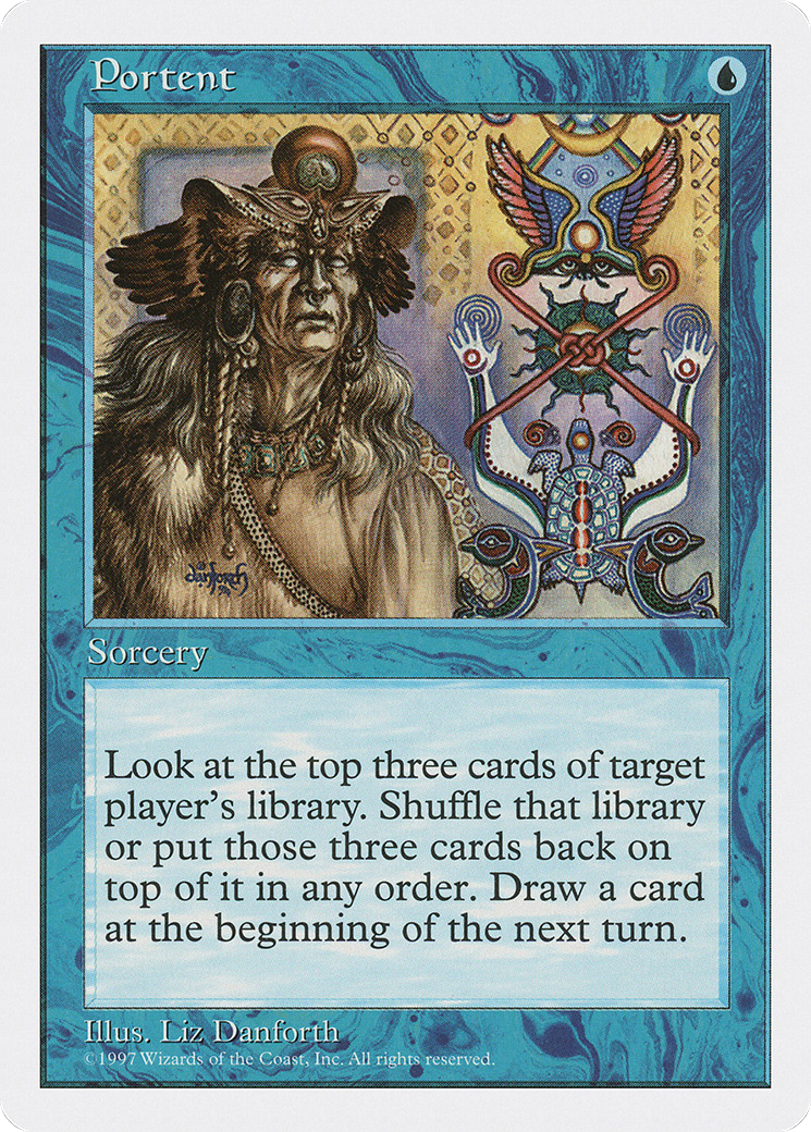 Portent (5ED-110) - Fifth Edition - Premium MTG Single from Wizards of the Coast - Just $0.09! Shop now at Game Crave Tournament Store
