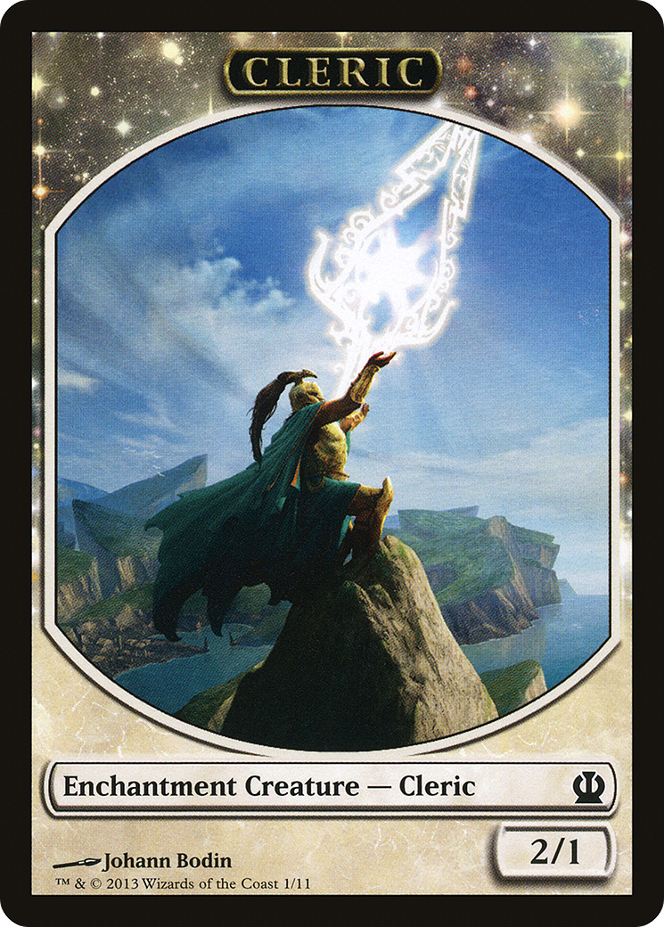Cleric (TTHS-001) - Theros Tokens: (nyxtouched) - Premium MTG Single from Wizards of the Coast - Just $0.38! Shop now at Game Crave Tournament Store