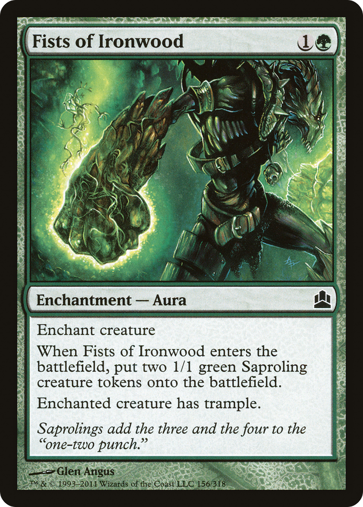Fists of Ironwood (CMD-156) - Commander 2011 - Premium MTG Single from Wizards of the Coast - Just $0.25! Shop now at Game Crave Tournament Store