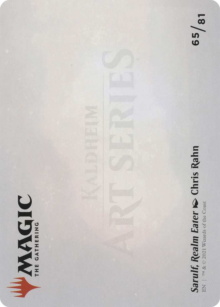 Sarulf, Realm Eater // Sarulf, Realm Eater (AKHM-065) - Kaldheim Art Series (Borderless) Foil - Premium MTG Single from Wizards of the Coast - Just $0! Shop now at Game Crave Tournament Store