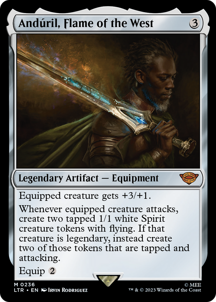 Andúril, Flame of the West (LTR-236) - The Lord of the Rings: Tales of Middle-earth - Premium MTG Single from Wizards of the Coast - Just $0.50! Shop now at Game Crave Tournament Store