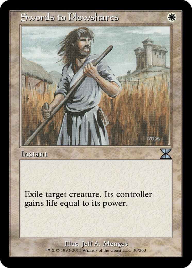Swords to Plowshares (ME4-030) - Masters Edition IV - Premium MTG Single from Wizards of the Coast - Just $0! Shop now at Game Crave Tournament Store