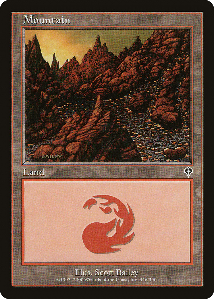 Mountain (INV-346) - Invasion - Premium MTG Single from Wizards of the Coast - Just $0.39! Shop now at Game Crave Tournament Store