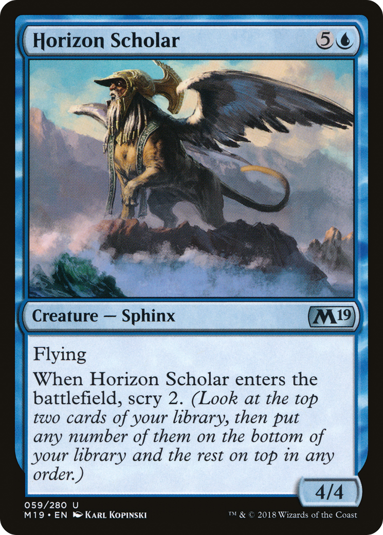 Horizon Scholar (M19-059) - Core Set 2019 - Premium MTG Single from Wizards of the Coast - Just $0.08! Shop now at Game Crave Tournament Store