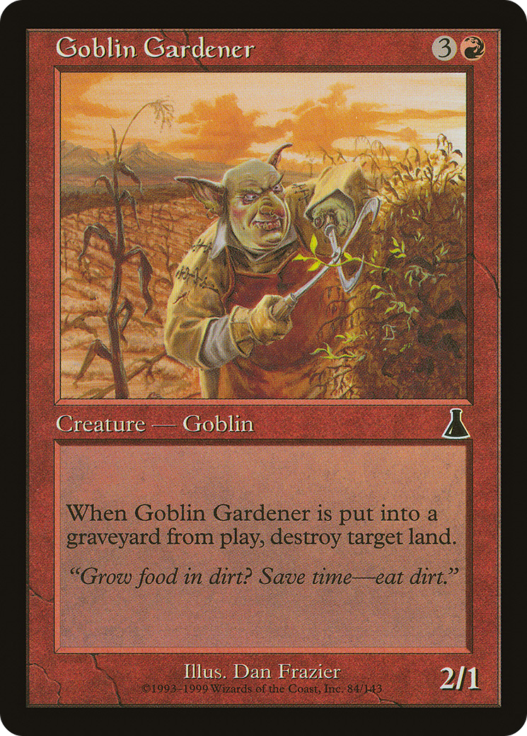 Goblin Gardener (UDS-084) - Urza's Destiny Foil - Premium MTG Single from Wizards of the Coast - Just $0.72! Shop now at Game Crave Tournament Store