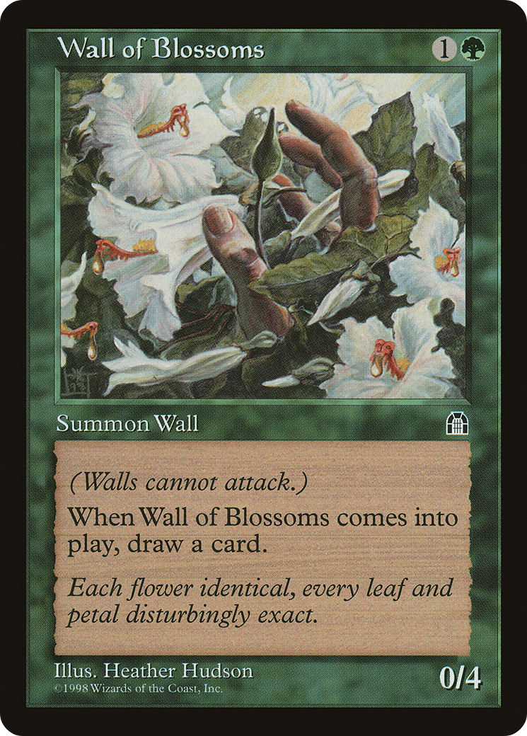 Wall of Blossoms (STH-125) - Stronghold - Premium MTG Single from Wizards of the Coast - Just $0.49! Shop now at Game Crave Tournament Store