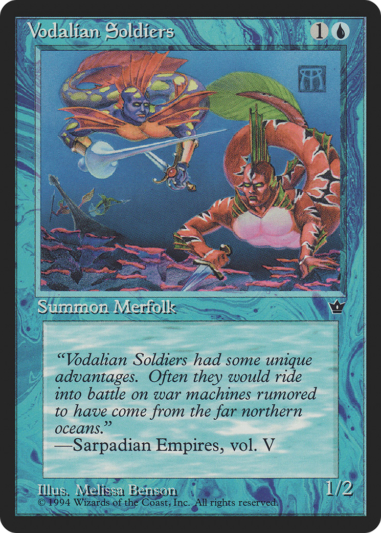 Vodalian Soldiers (FEM-31A) - Fallen Empires - Premium MTG Single from Wizards of the Coast - Just $0.08! Shop now at Game Crave Tournament Store