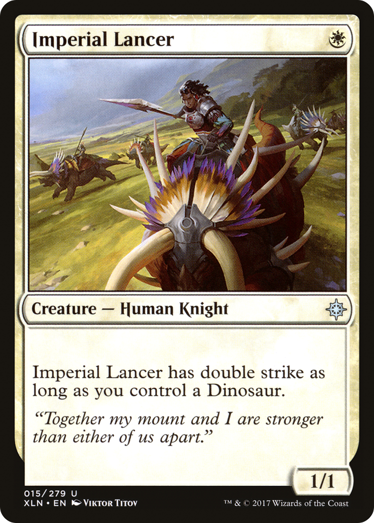 Imperial Lancer (XLN-015) - Ixalan - Premium MTG Single from Wizards of the Coast - Just $0.08! Shop now at Game Crave Tournament Store