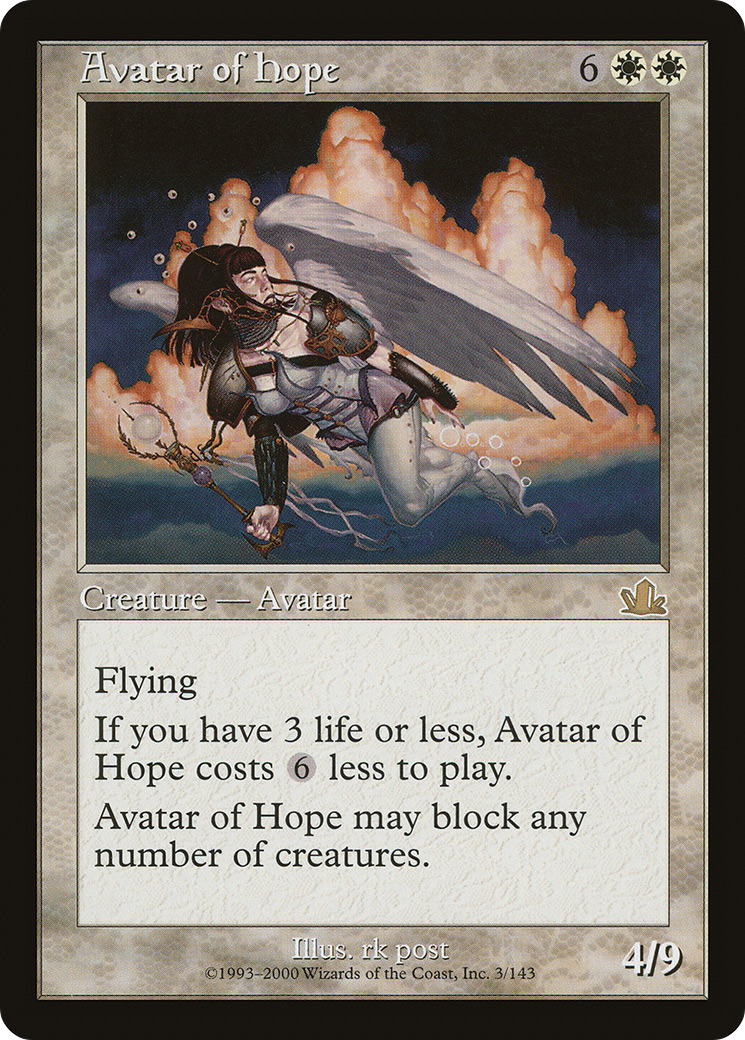 Avatar of Hope (PCY-003) - Prophecy - Premium MTG Single from Wizards of the Coast - Just $0.68! Shop now at Game Crave Tournament Store