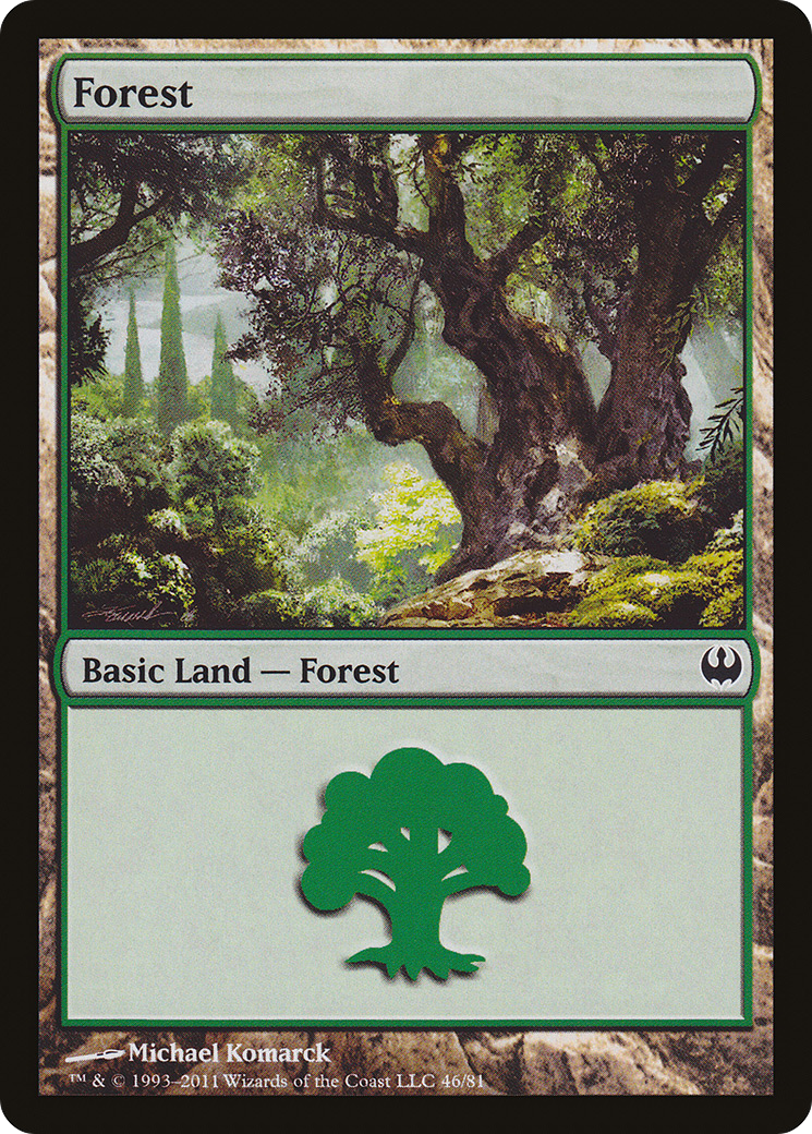 Forest (DDG-046) - Duel Decks: Knights vs. Dragons - Premium MTG Single from Wizards of the Coast - Just $0.08! Shop now at Game Crave Tournament Store