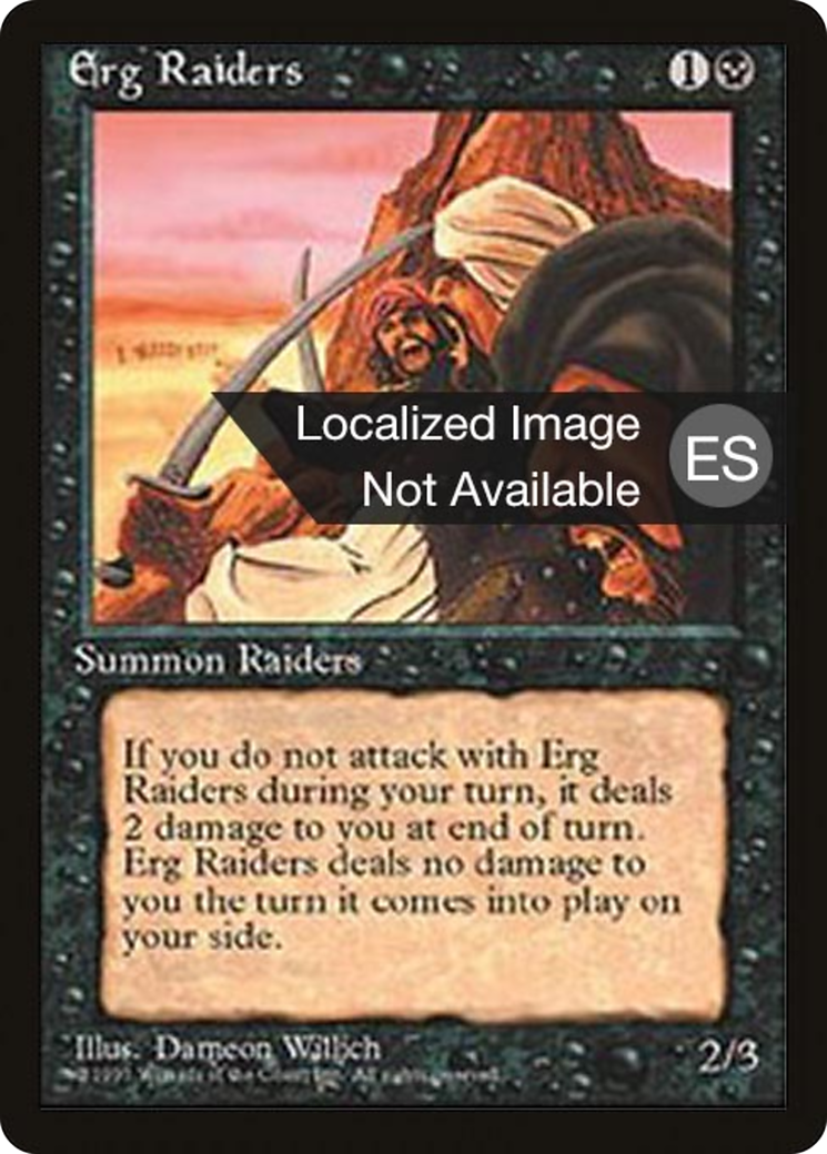 Erg Raiders (4BB-135) - Fourth Edition Foreign Black Border - Premium MTG Single from Wizards of the Coast - Just $0.12! Shop now at Game Crave Tournament Store