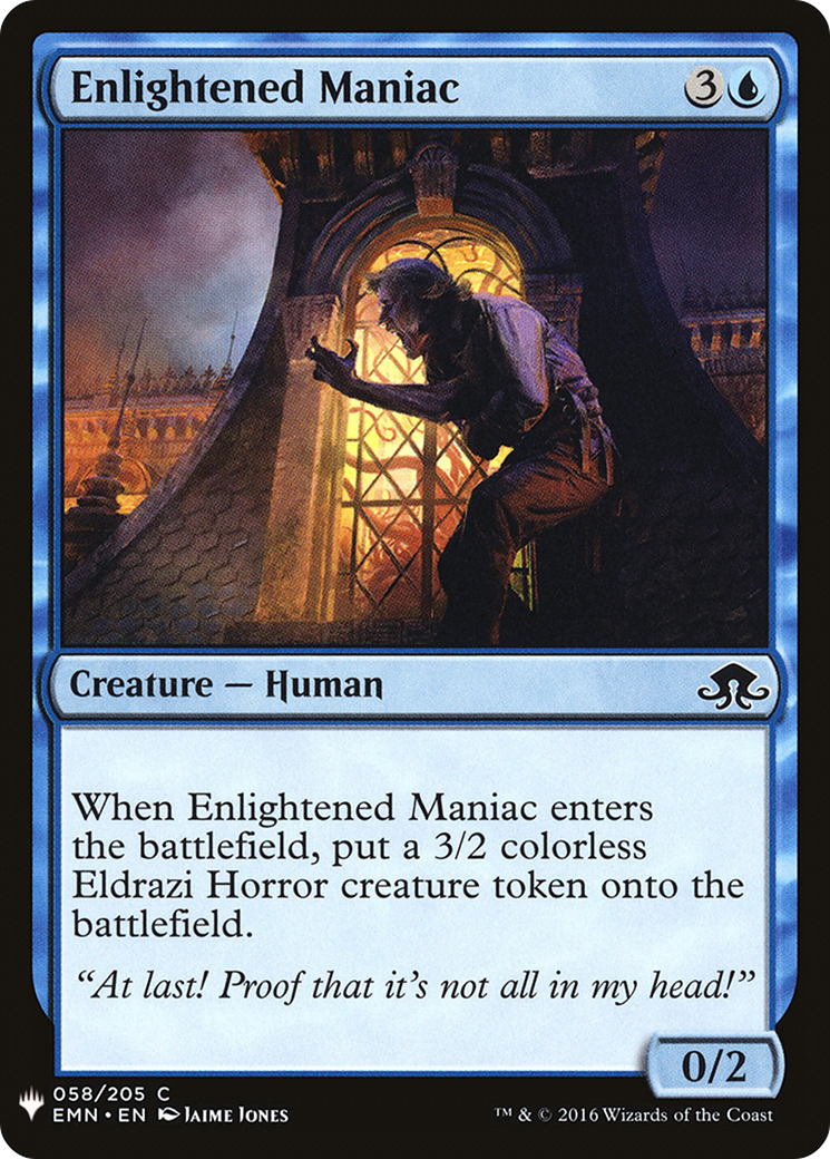 Enlightened Maniac (MB1-364) - Mystery Booster - Premium MTG Single from Wizards of the Coast - Just $0.25! Shop now at Game Crave Tournament Store