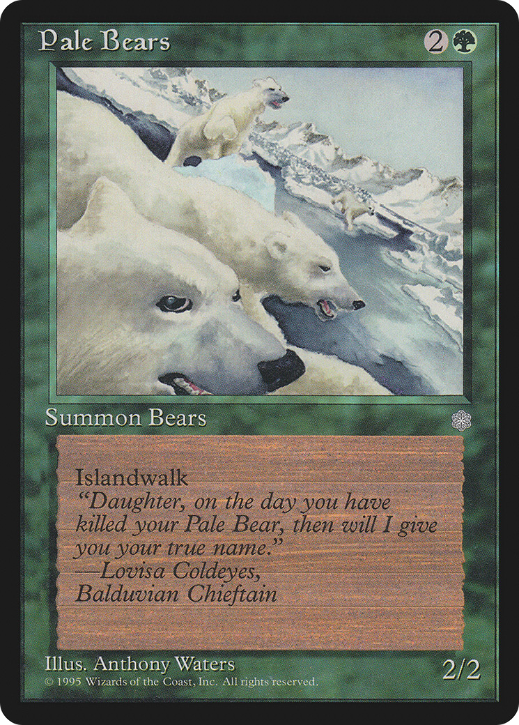Pale Bears (ICE-256) - Ice Age - Premium MTG Single from Wizards of the Coast - Just $4.86! Shop now at Game Crave Tournament Store