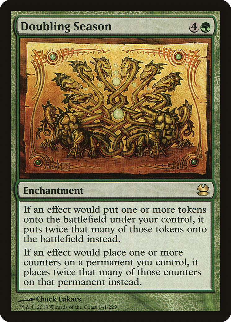 Doubling Season (MMA-141) - Modern Masters - Premium MTG Single from Wizards of the Coast - Just $6.92! Shop now at Game Crave Tournament Store