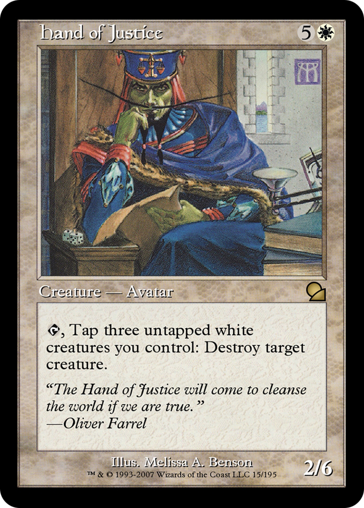 Hand of Justice (ME1-015) - Masters Edition Foil - Premium MTG Single from Wizards of the Coast - Just $0! Shop now at Game Crave Tournament Store