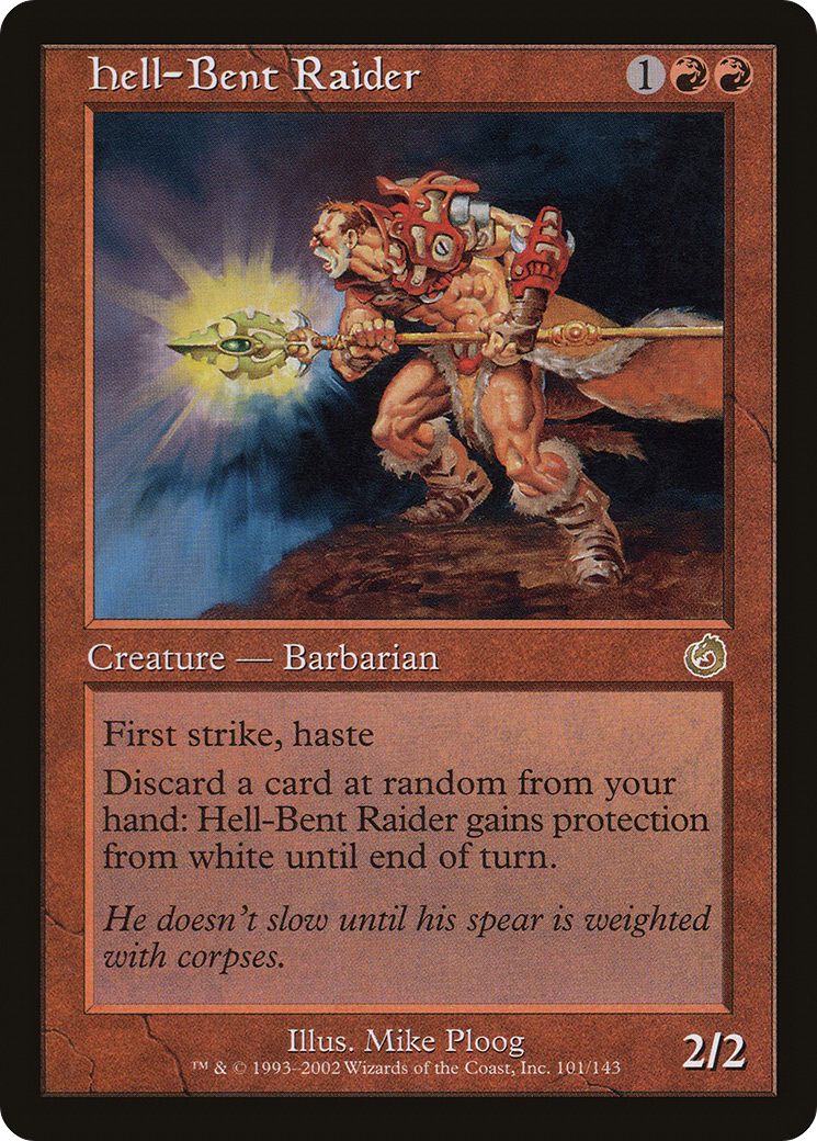 Hell-Bent Raider (TOR-101) - Torment - Premium MTG Single from Wizards of the Coast - Just $0.08! Shop now at Game Crave Tournament Store