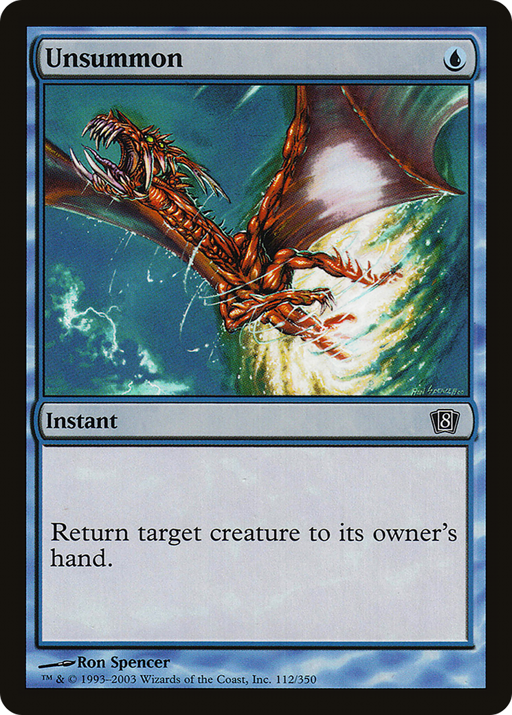 Unsummon (8ED-112★) - Eighth Edition Foil - Premium MTG Single from Wizards of the Coast - Just $0.64! Shop now at Game Crave Tournament Store