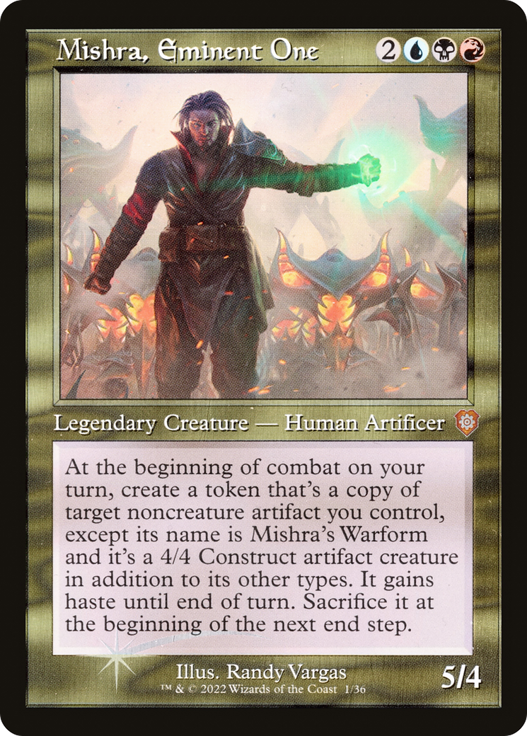 Mishra, Eminent One (BRC-001) - The Brothers' War Commander - Premium MTG Single from Wizards of the Coast - Just $0.25! Shop now at Game Crave Tournament Store