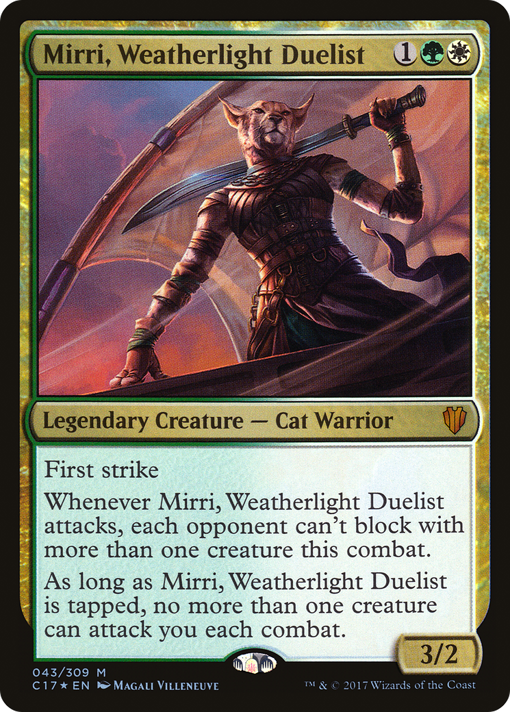 Mirri, Weatherlight Duelist (C17-043) - Commander 2017 Foil - Premium MTG Single from Wizards of the Coast - Just $0.72! Shop now at Game Crave Tournament Store