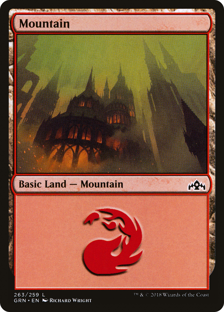 Mountain (GRN-263) - Guilds of Ravnica - Premium MTG Single from Wizards of the Coast - Just $0.19! Shop now at Game Crave Tournament Store