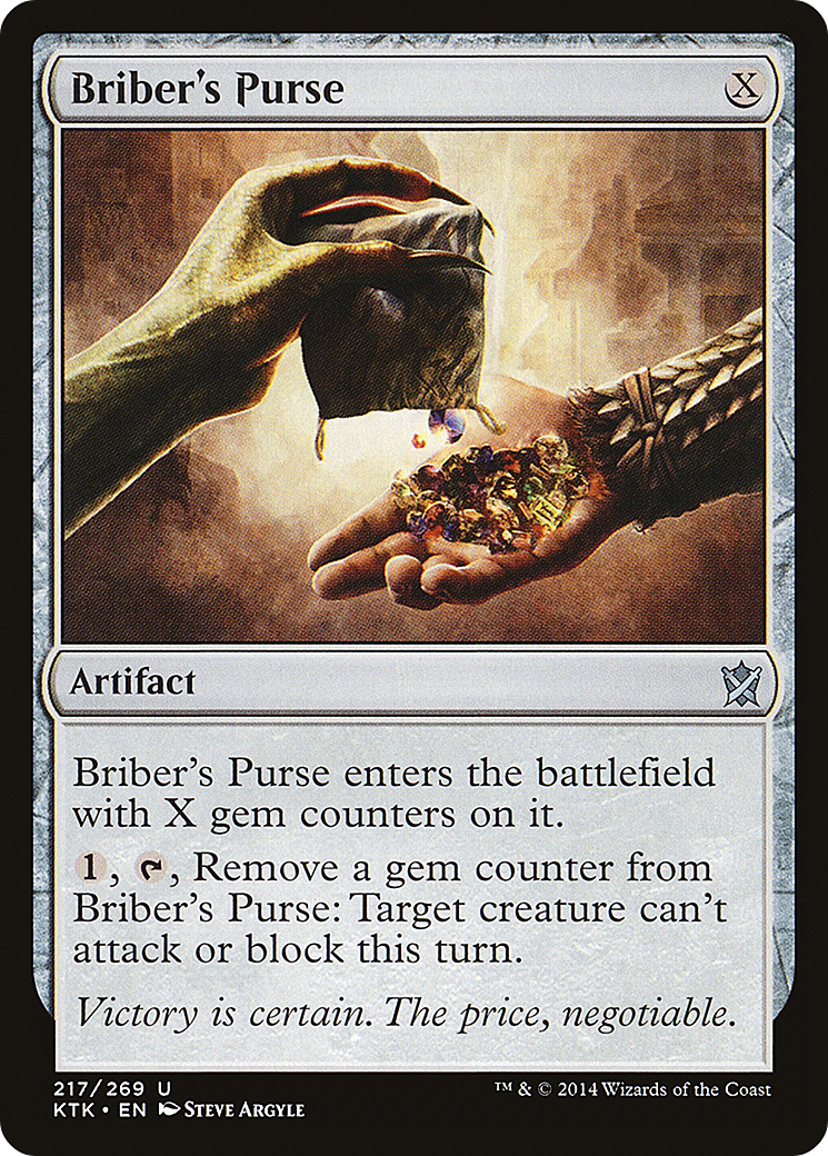 Briber's Purse (KTK-217) - Khans of Tarkir Foil - Premium MTG Single from Wizards of the Coast - Just $0.39! Shop now at Game Crave Tournament Store