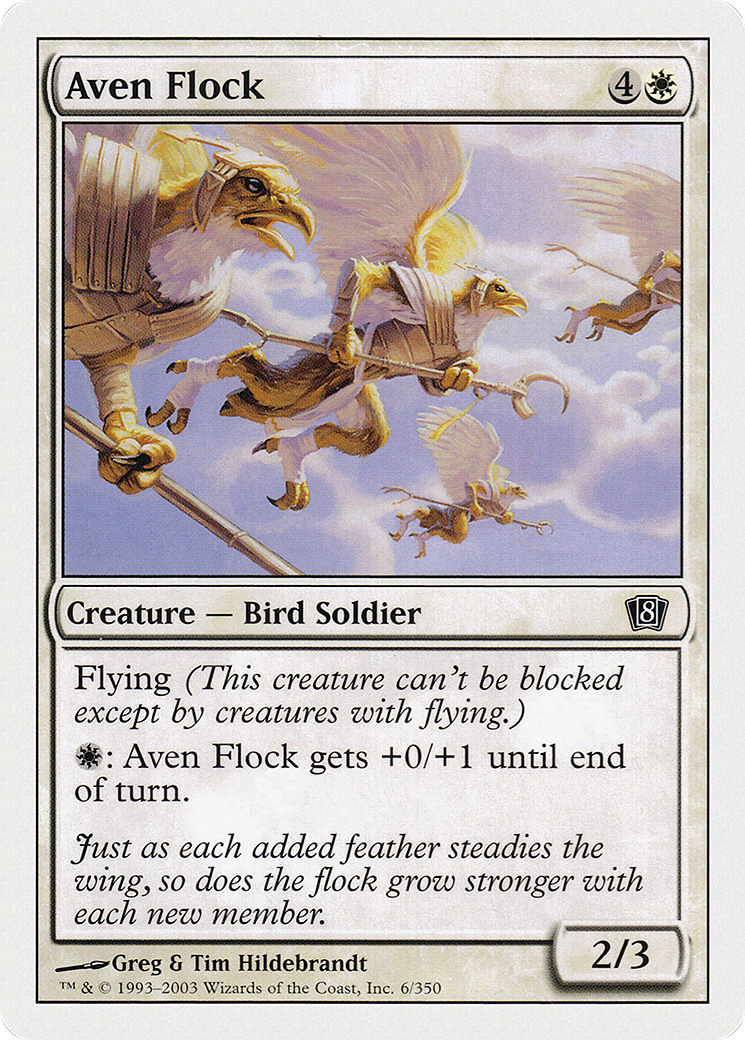 Aven Flock (8ED-006) - Eighth Edition - Premium MTG Single from Wizards of the Coast - Just $0.08! Shop now at Game Crave Tournament Store