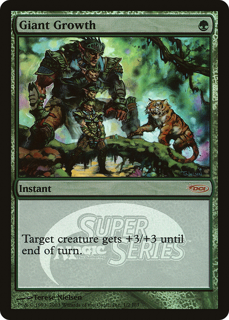 Giant Growth (PSUS-008) - Junior Super Series Foil - Premium MTG Single from Wizards of the Coast - Just $1.02! Shop now at Game Crave Tournament Store