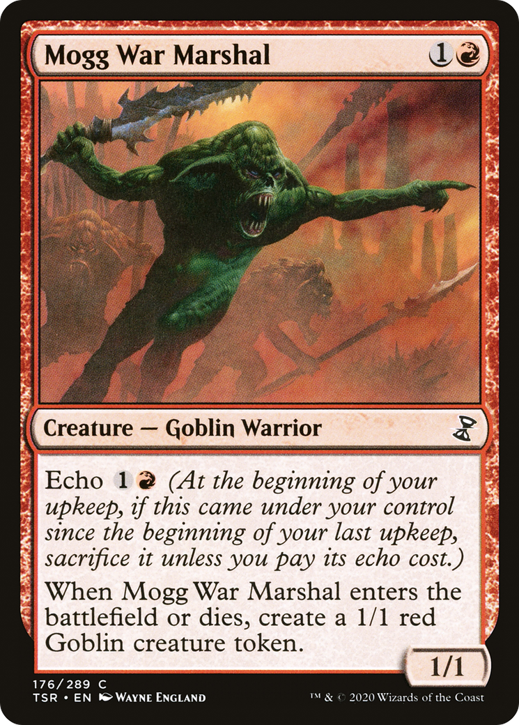Mogg War Marshal (TSR-176) - Time Spiral Remastered - Premium MTG Single from Wizards of the Coast - Just $0.08! Shop now at Game Crave Tournament Store