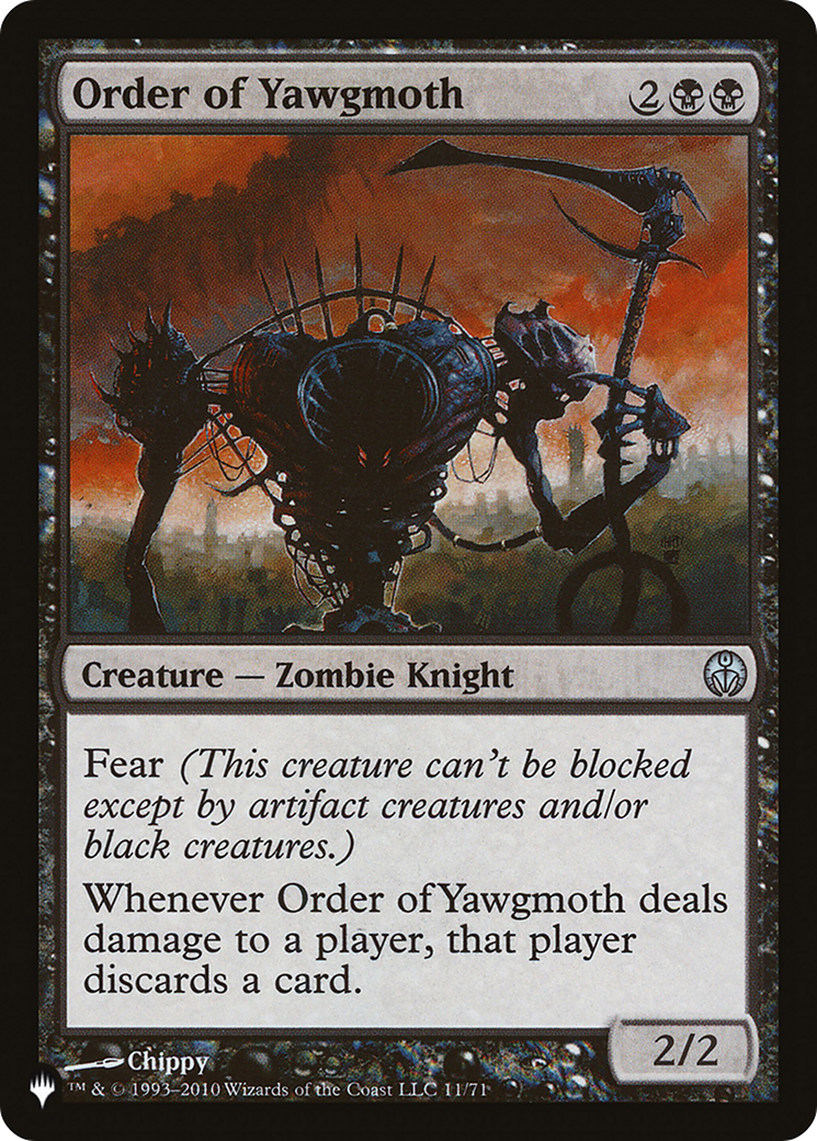 Order of Yawgmoth (PLIST-911) - The List - Premium MTG Single from Wizards of the Coast - Just $0.08! Shop now at Game Crave Tournament Store