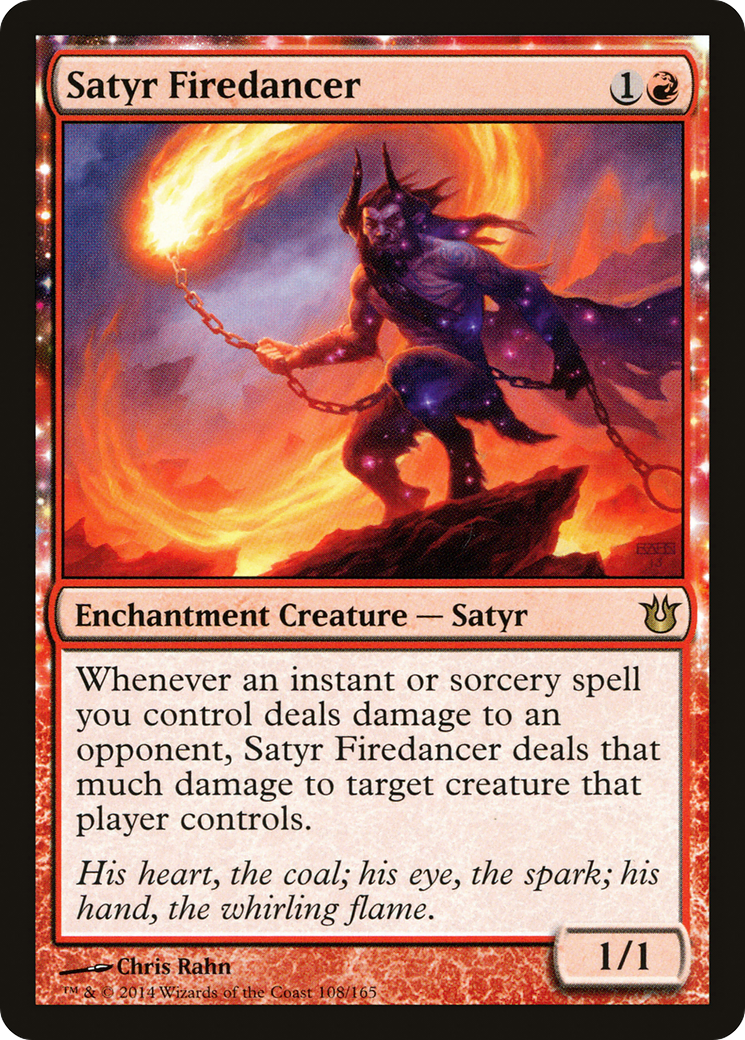 Satyr Firedancer (BNG-108) - Born of the Gods: (nyxtouched) - Premium MTG Single from Wizards of the Coast - Just $0.25! Shop now at Game Crave Tournament Store
