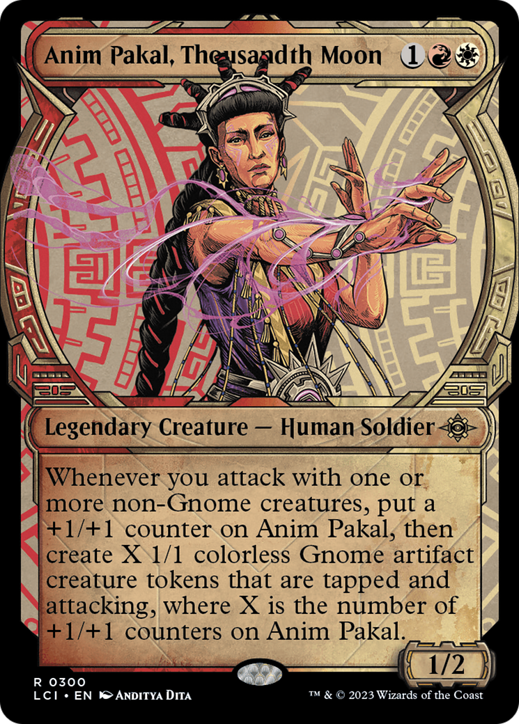 Anim Pakal, Thousandth Moon (LCI-300) - The Lost Caverns of Ixalan: (Showcase) - Premium MTG Single from Wizards of the Coast - Just $0.66! Shop now at Game Crave Tournament Store