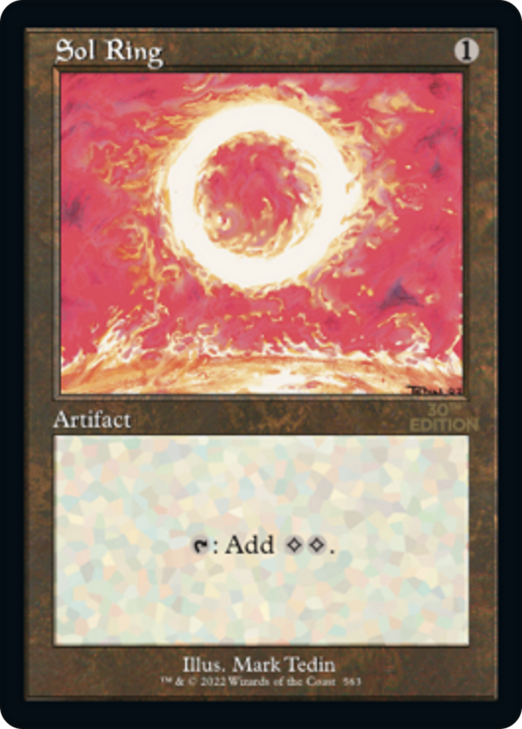 Sol Ring (30A-563) - 30th Anniversary Edition - Premium MTG Single from Wizards of the Coast - Just $30! Shop now at Game Crave Tournament Store