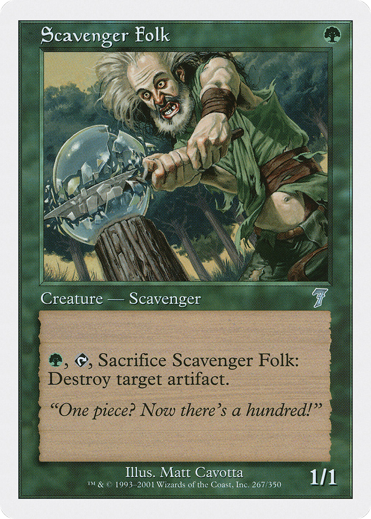Scavenger Folk (7ED-267) - Seventh Edition - Premium MTG Single from Wizards of the Coast - Just $0.08! Shop now at Game Crave Tournament Store