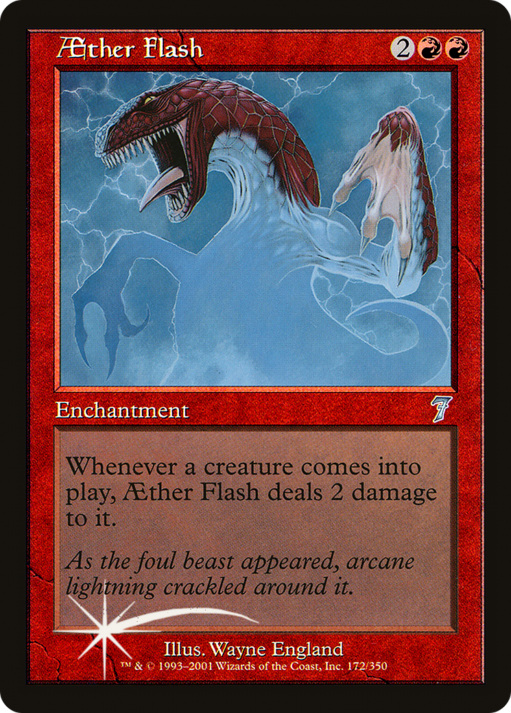 Aether Flash (7ED-172★) - Seventh Edition Foil - Premium MTG Single from Wizards of the Coast - Just $12.10! Shop now at Game Crave Tournament Store