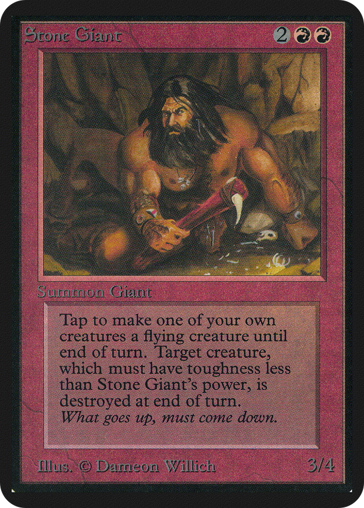 Stone Giant (LEA-176) - Limited Edition Alpha - Premium MTG Single from Wizards of the Coast - Just $12.31! Shop now at Game Crave Tournament Store
