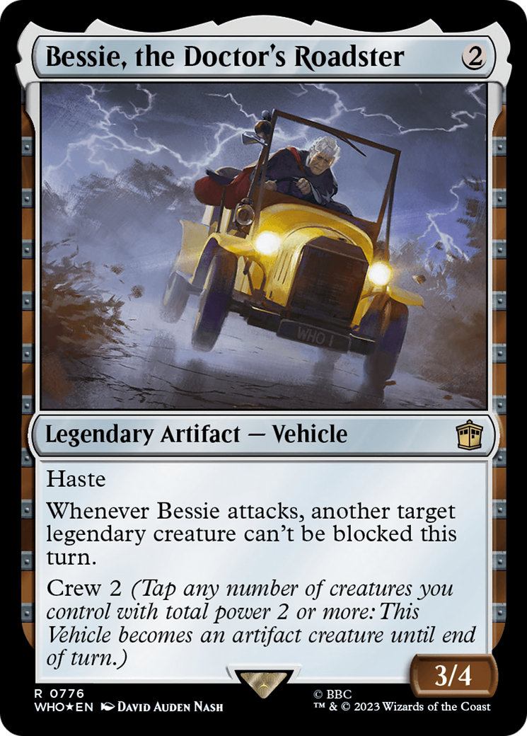 Bessie, the Doctor's Roadster (WHO-776) - Doctor Who Foil - Premium MTG Single from Wizards of the Coast - Just $0.21! Shop now at Game Crave Tournament Store