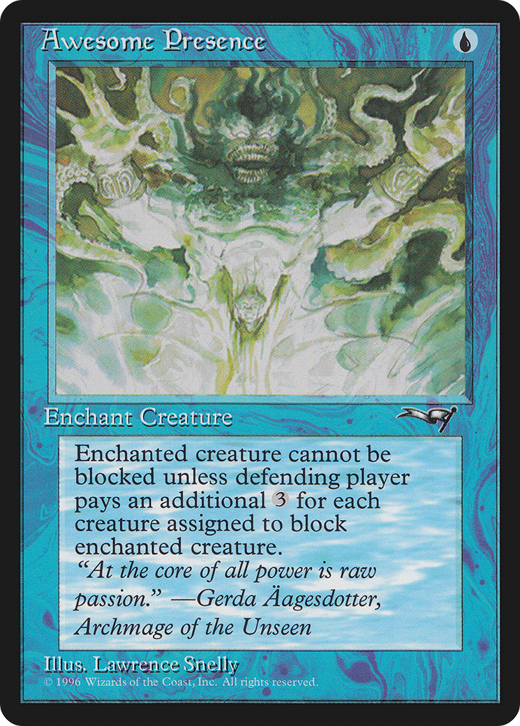 Awesome Presence (ALL-23A) - Alliances - Premium MTG Single from Wizards of the Coast - Just $0.25! Shop now at Game Crave Tournament Store