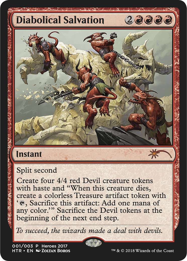 Diabolical Salvation (HTR17-001) - 2017 Heroes of the Realm - Premium MTG Single from Wizards of the Coast - Just $0! Shop now at Game Crave Tournament Store