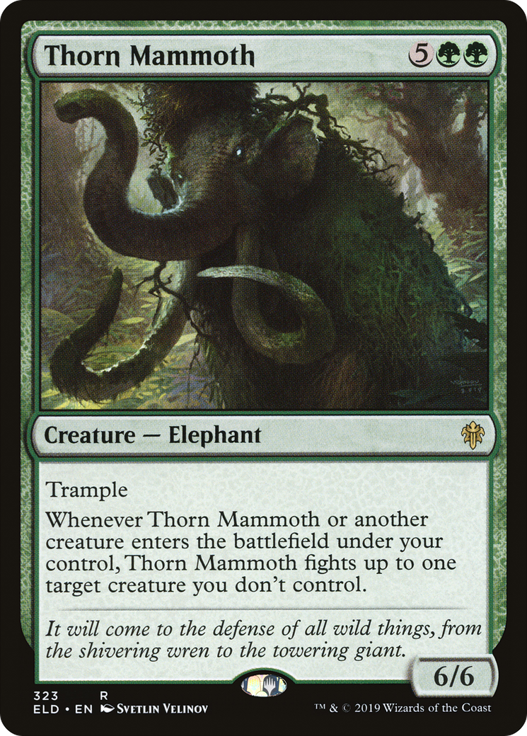 Thorn Mammoth (ELD-323) - Throne of Eldraine - Premium MTG Single from Wizards of the Coast - Just $0.77! Shop now at Game Crave Tournament Store