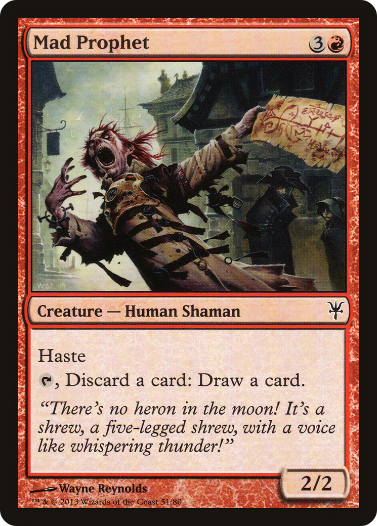 Mad Prophet (DDK-051) - Duel Decks: Sorin vs. Tibalt - Premium MTG Single from Wizards of the Coast - Just $0.26! Shop now at Game Crave Tournament Store