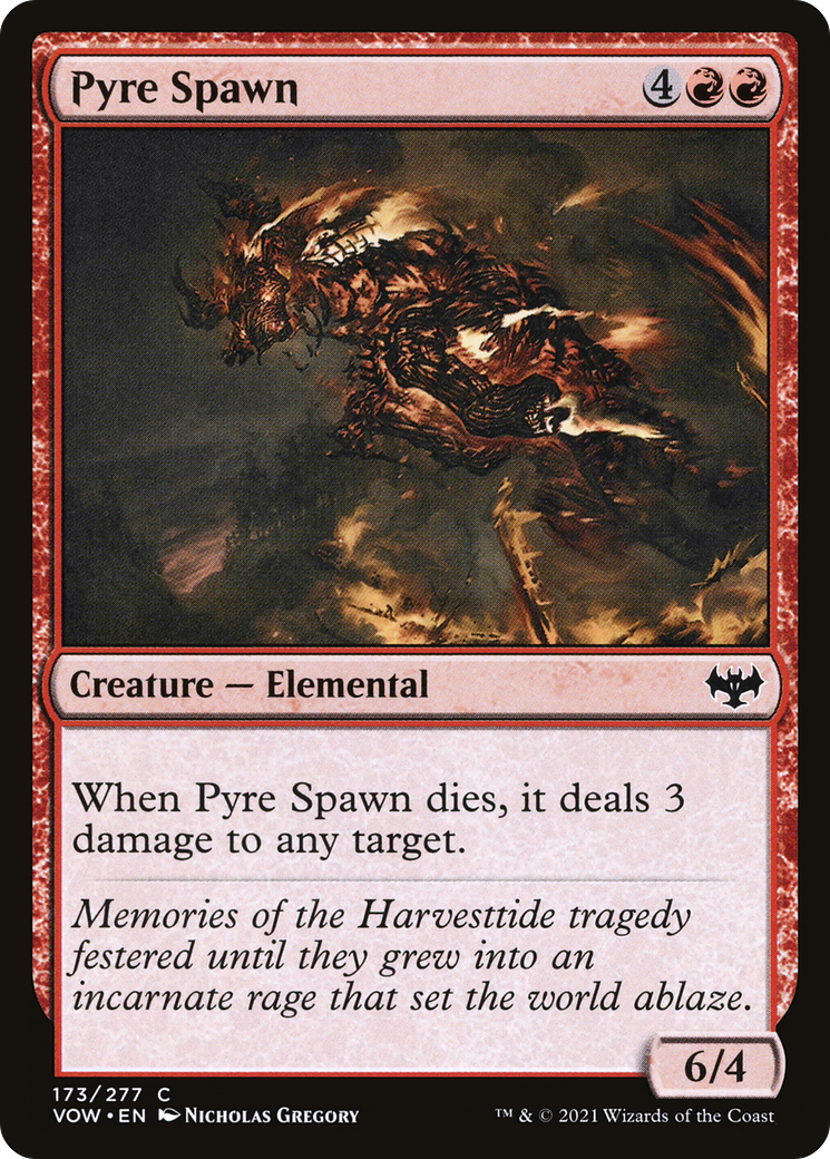 Pyre Spawn (VOW-173) - Innistrad: Crimson Vow - Premium MTG Single from Wizards of the Coast - Just $0.08! Shop now at Game Crave Tournament Store
