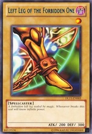 Left Leg of the Forbidden One (Blue) (DL11-EN003) - Duelist League Promo Unlimited - Premium Yugioh Single from Konami - Just $10.39! Shop now at Game Crave Tournament Store