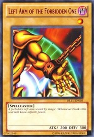 Left Arm of the Forbidden One (Red) (DL11-EN005) - Duelist League Promo Unlimited - Premium Yugioh Single from Konami - Just $8! Shop now at Game Crave Tournament Store